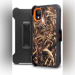 NEW Camouflage Phone Case Cricket ION Z With Holster & Beltclip